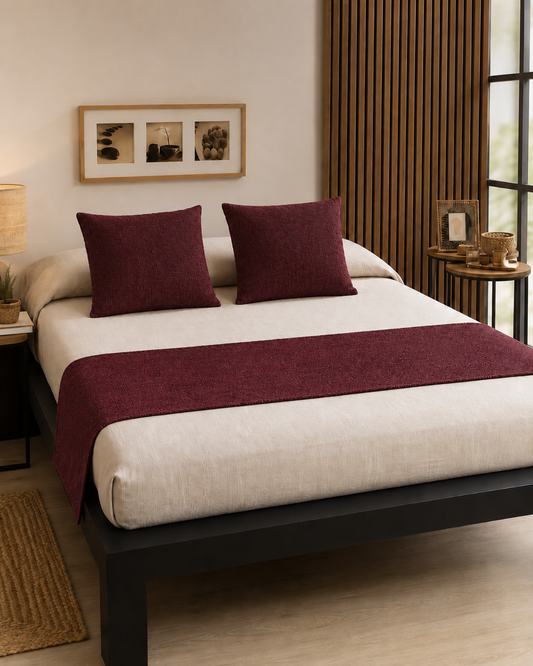 Set de cama Liso, detalle de textura