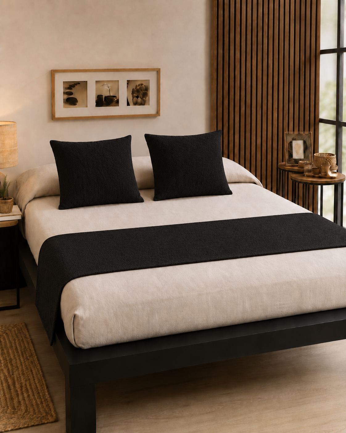 Set de cama Liso, detalle de textura