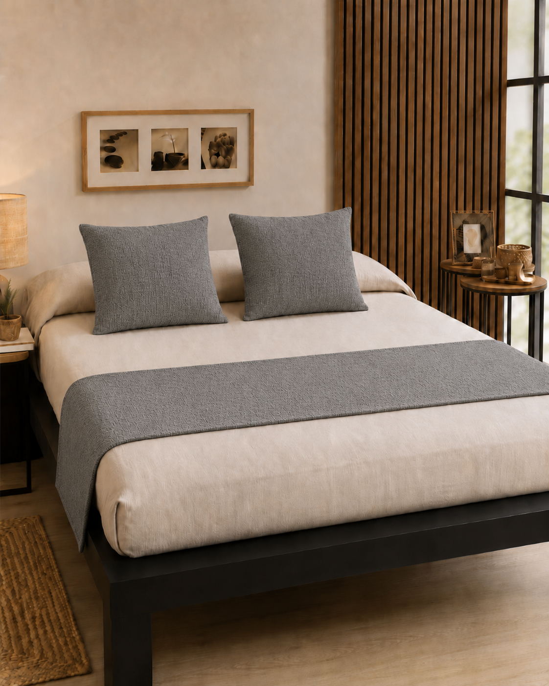 Set de cama Liso, detalle de textura