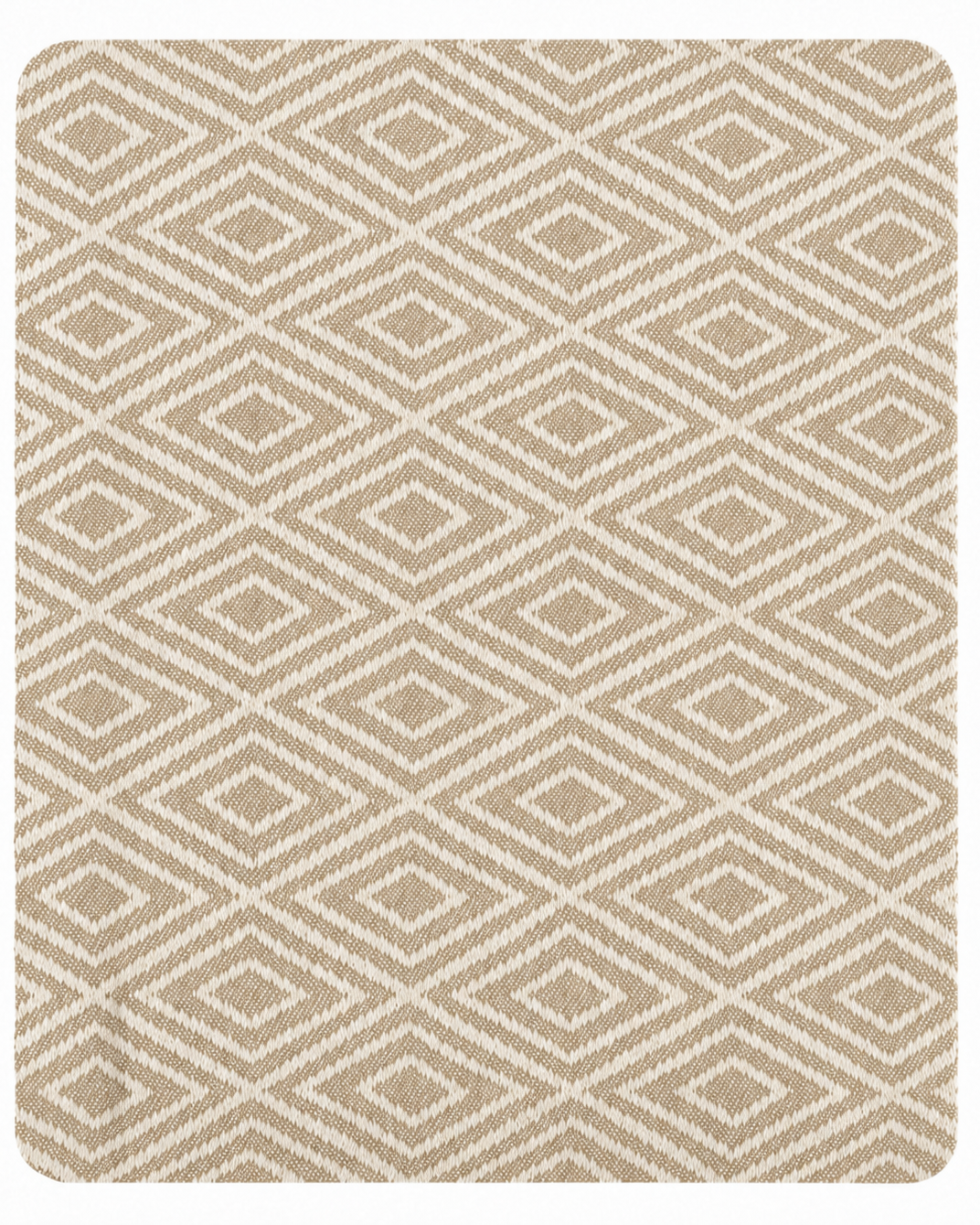 Colcha multiusos Rombos en color Camel