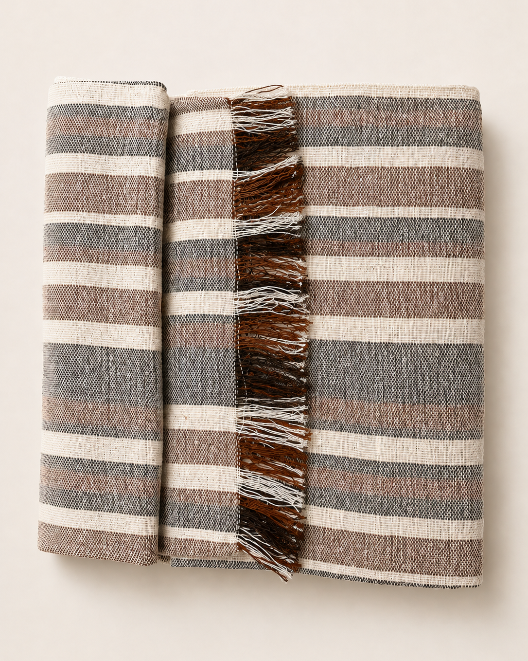 Colcha Eco-Line, doblada, detalle de textura