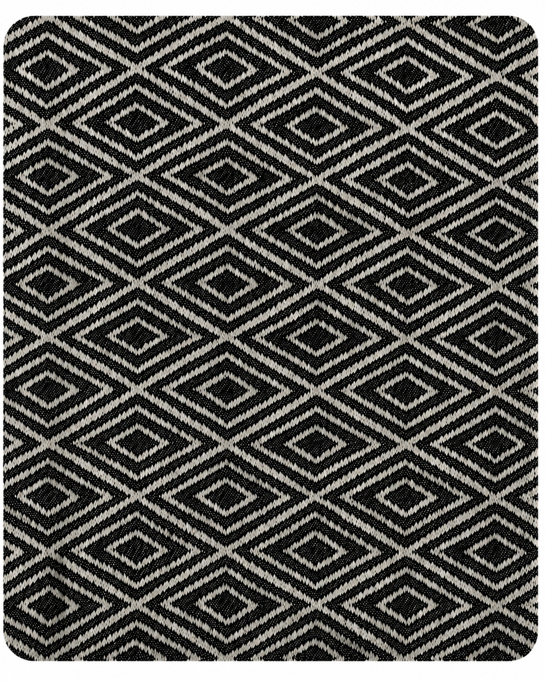 Colcha multiusos Rombos en color Negro