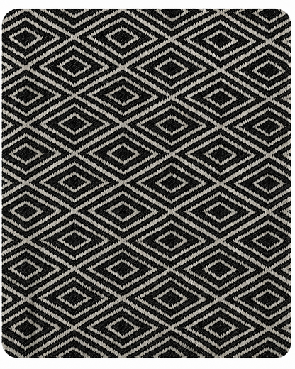 Colcha multiusos Rombos en color Negro
